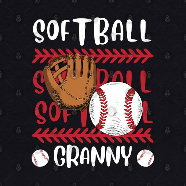 My Favorite Softball Player Calls Me Granny Gift for Softball Grandma Grandmother by BoogieCreates